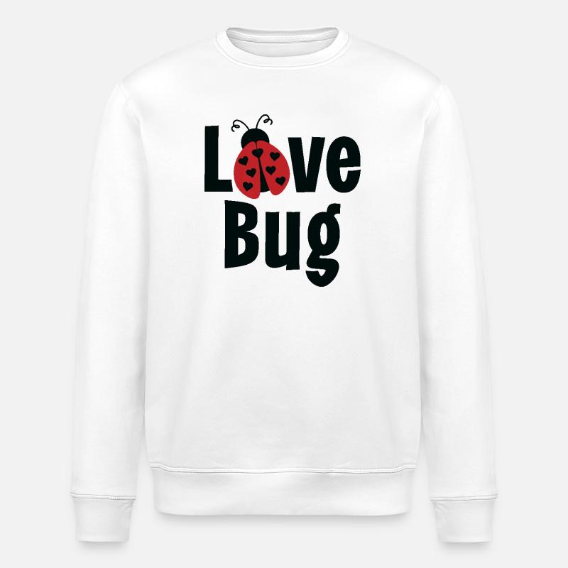 Love Bug - Stanley/Stella ROLLER Unisex Organic Sweatshirt - white