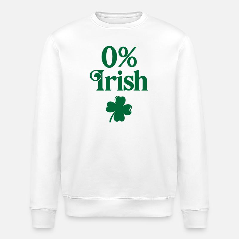 0% Irish - Stanley/Stella ROLLER Unisex Organic Sweatshirt - white