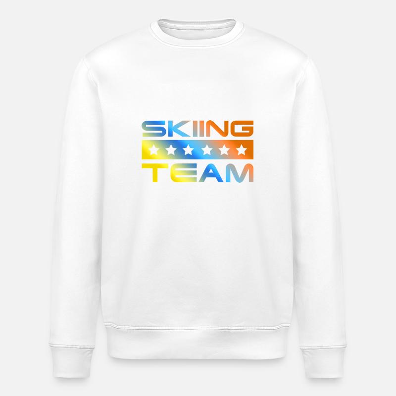 Skiing Crew Bunt - Stanley/Stella Unisex Bio-Sweatshirt ROLLER - Weiß