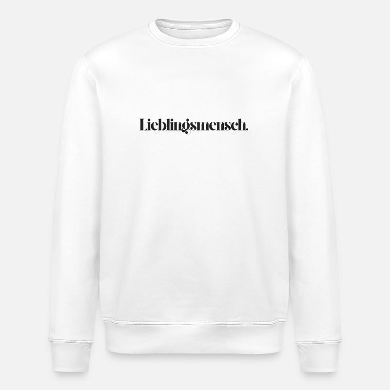 Lieblingsmensch - Stanley/Stella Unisex Bio-Sweatshirt ROLLER - Weiß