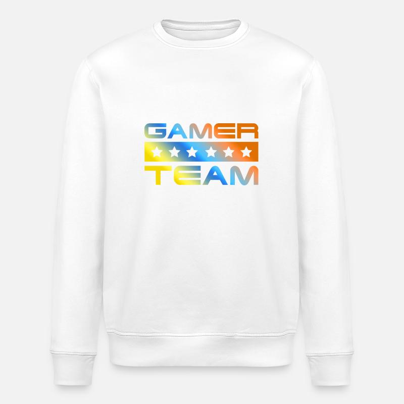 Gamer Crew Bunt - Stanley/Stella Unisex Bio-Sweatshirt ROLLER - Weiß