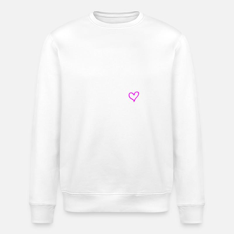 Croatia 2024 Heart Trip - Stanley/Stella ROLLER Unisex Organic Sweatshirt - white