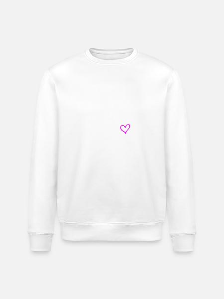 Indonesia 2024 Heart Trip - Stanley/Stella ROLLER Unisex Organic Sweatshirt - white