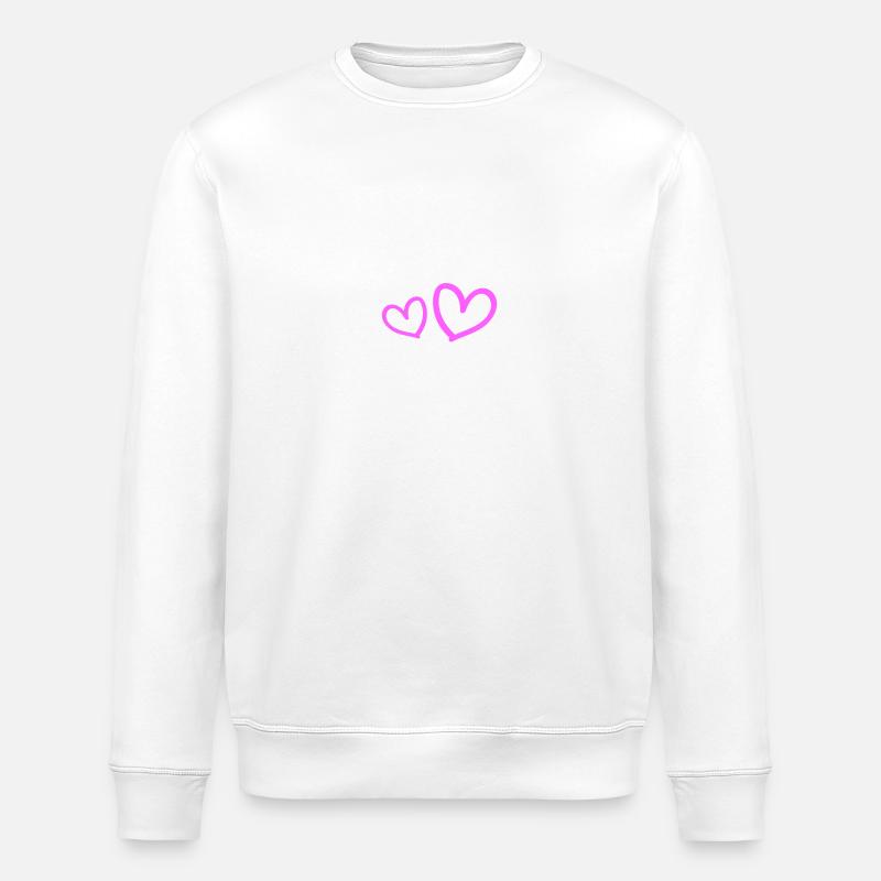 Elite Team Herz Liebe - Stanley/Stella Unisex Bio-Sweatshirt ROLLER - Weiß