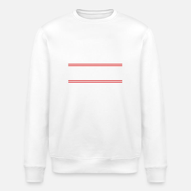 Linie Symbol Strich - Stanley/Stella Unisex Bio-Sweatshirt ROLLER - Weiß