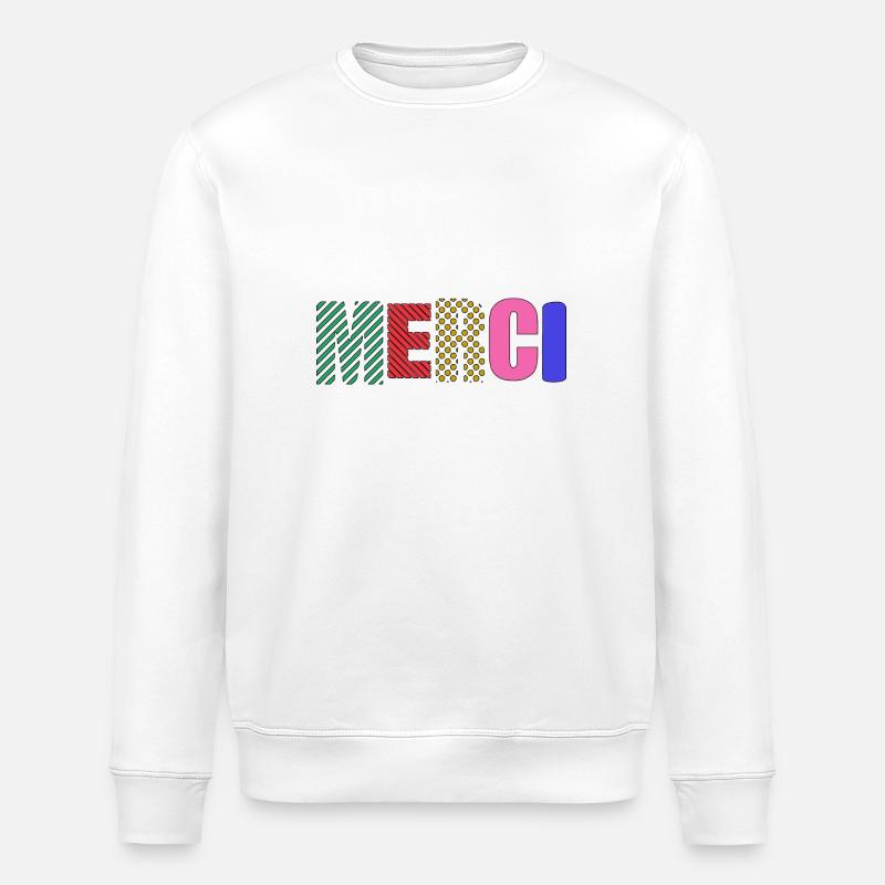 MERCI - Sweat bio ROLLER Stanley/Stella Unisexe - blanc