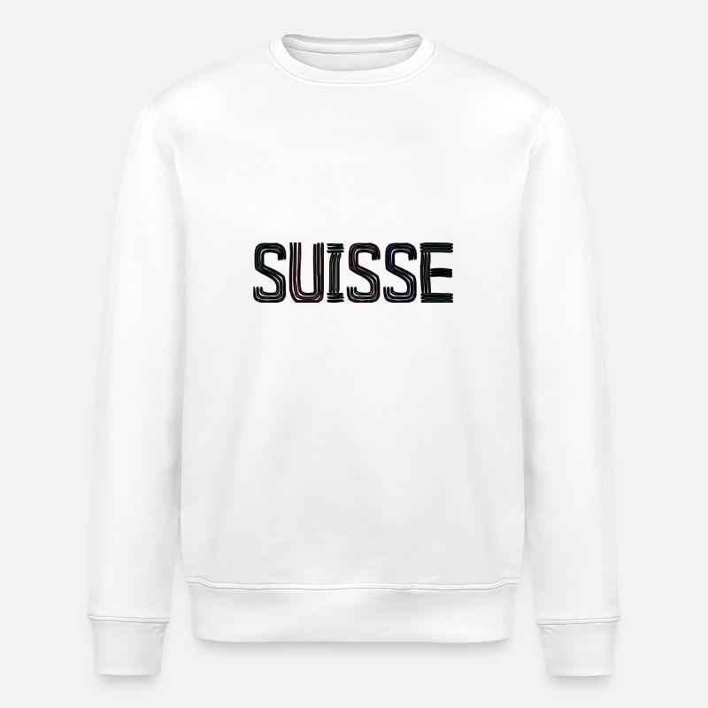 SUISSE. PAYS - Sweat bio ROLLER Stanley/Stella Unisexe - blanc