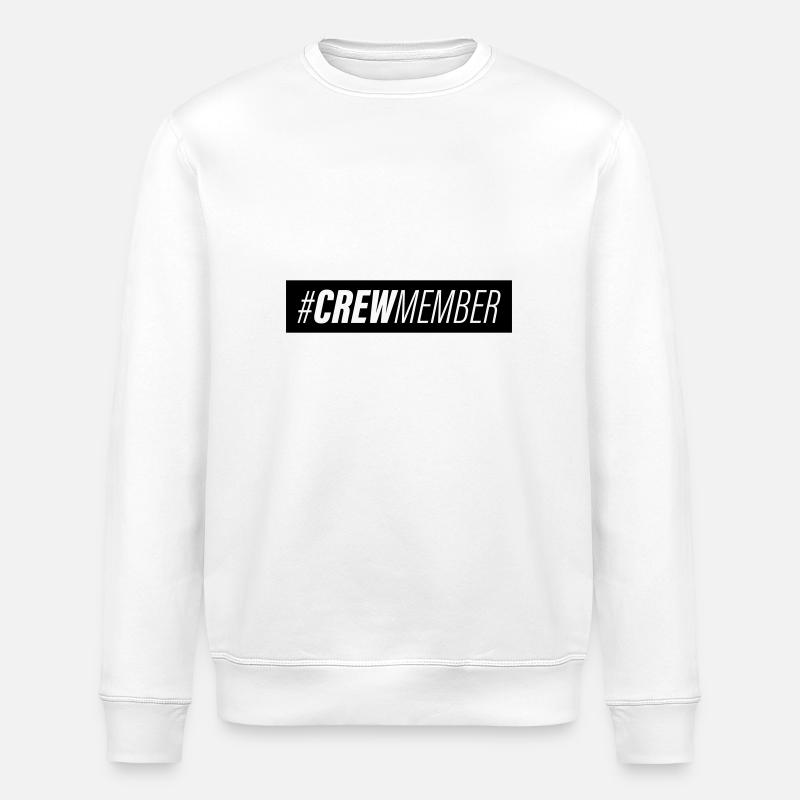 Crew Icon - Stanley/Stella ROLLER Unisex Organic Sweatshirt - white
