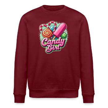 Candy And Girl - Cute Costume 2025 - Stanley/Stella ROLLER Unisex Organic Sweatshirt - white - Front - Nik (191cm)