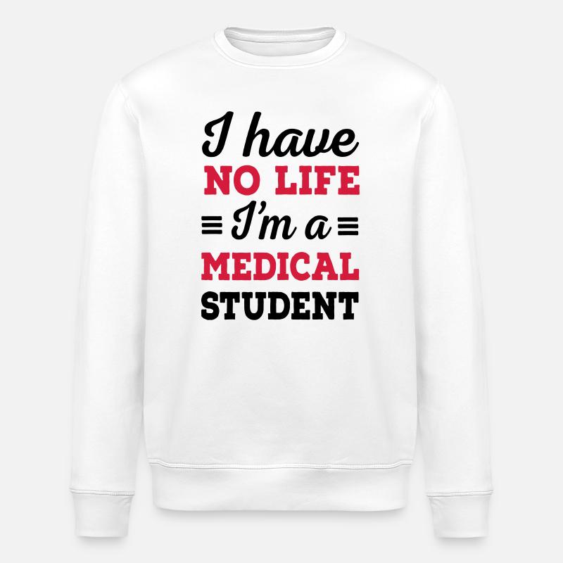 6061912 127058735 Medizinstudent - Stanley/Stella Unisex Bio-Sweatshirt ROLLER - Weiß