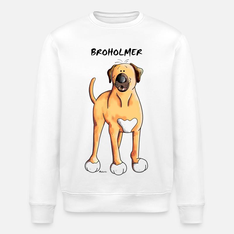 Balu der Broholmer - Stanley/Stella Unisex Bio-Sweatshirt ROLLER - Weiß