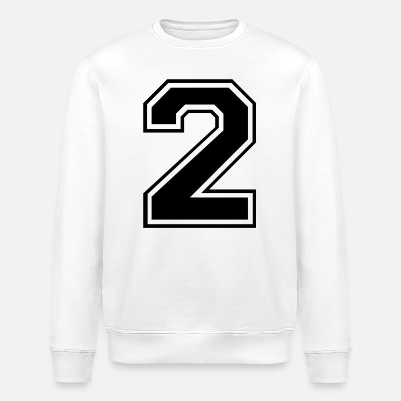 Rugby Rugby mit 2 Nummern - Stanley/Stella Unisex Bio-Sweatshirt ROLLER - Weiß