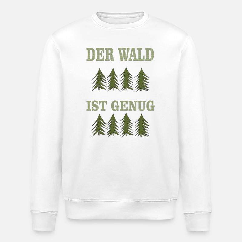 LA forêt suffit - Sweat bio ROLLER Stanley/Stella Unisexe - blanc