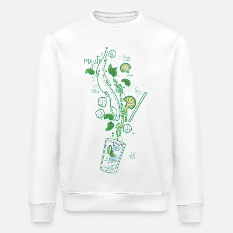 Mojito - Stanley/Stella ROLLER Unisex Organic Sweatshirt - white