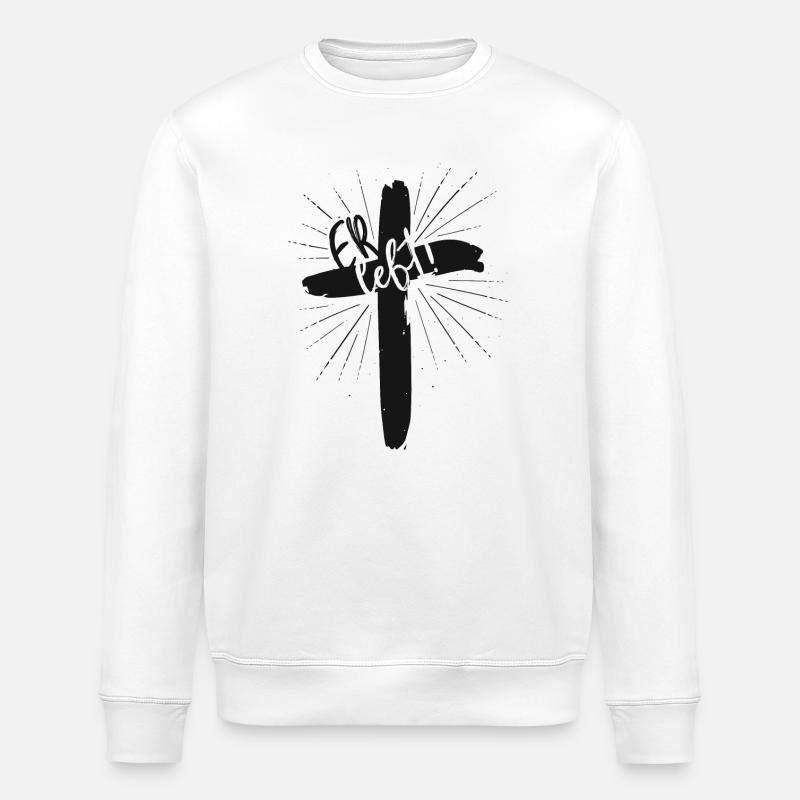 Er lebt - Stanley/Stella Unisex Bio-Sweatshirt ROLLER - Weiß