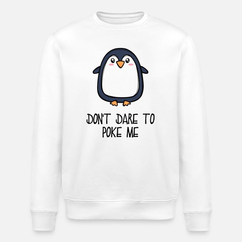 Cool Tier Vogel Statement Pinguin Südpol - Stanley/Stella Unisex Bio-Sweatshirt ROLLER - Weiß