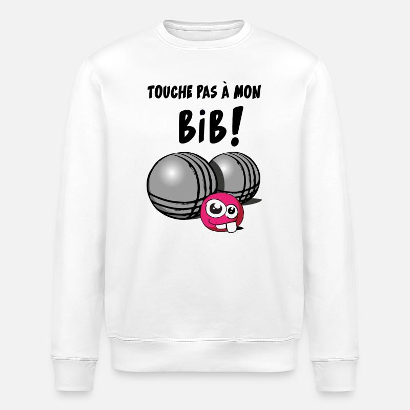 touche pas a mon bib - Sweat bio ROLLER Stanley/Stella Unisexe - blanc