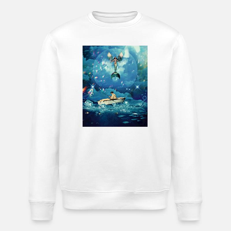Magic Ocean - Stanley/Stella ROLLER Unisex Organic Sweatshirt - white