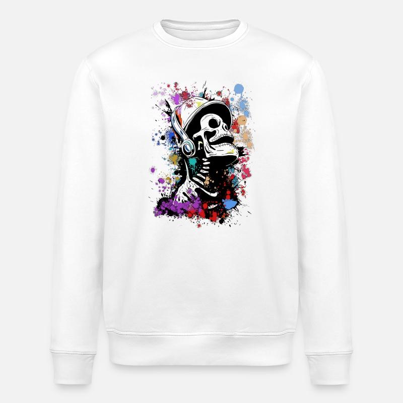 musik till death remake - Stanley/Stella Unisex Bio-Sweatshirt ROLLER - Weiß