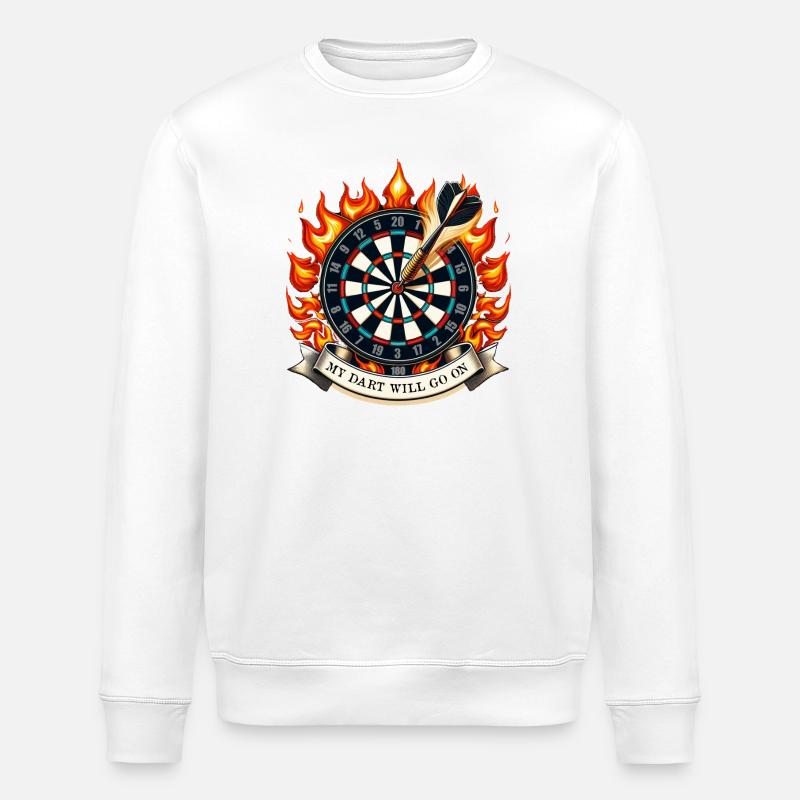 My Dart will go on - Stanley/Stella Unisex Bio-Sweatshirt ROLLER - Weiß
