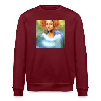 Kreative Powerfrau Digital-Art - Stanley/Stella Unisex Bio-Sweatshirt ROLLER - Weiß - Vorne - Nik (191cm)