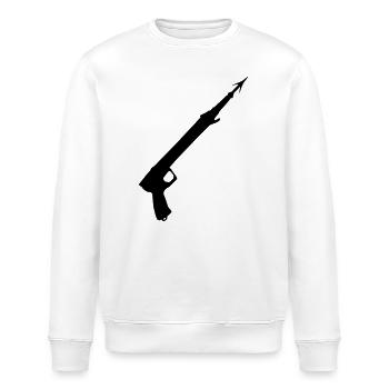 Harpunen-Pistole - Stanley/Stella Unisex Bio-Sweatshirt ROLLER - Weiß - Vorne - Nik (191cm)
