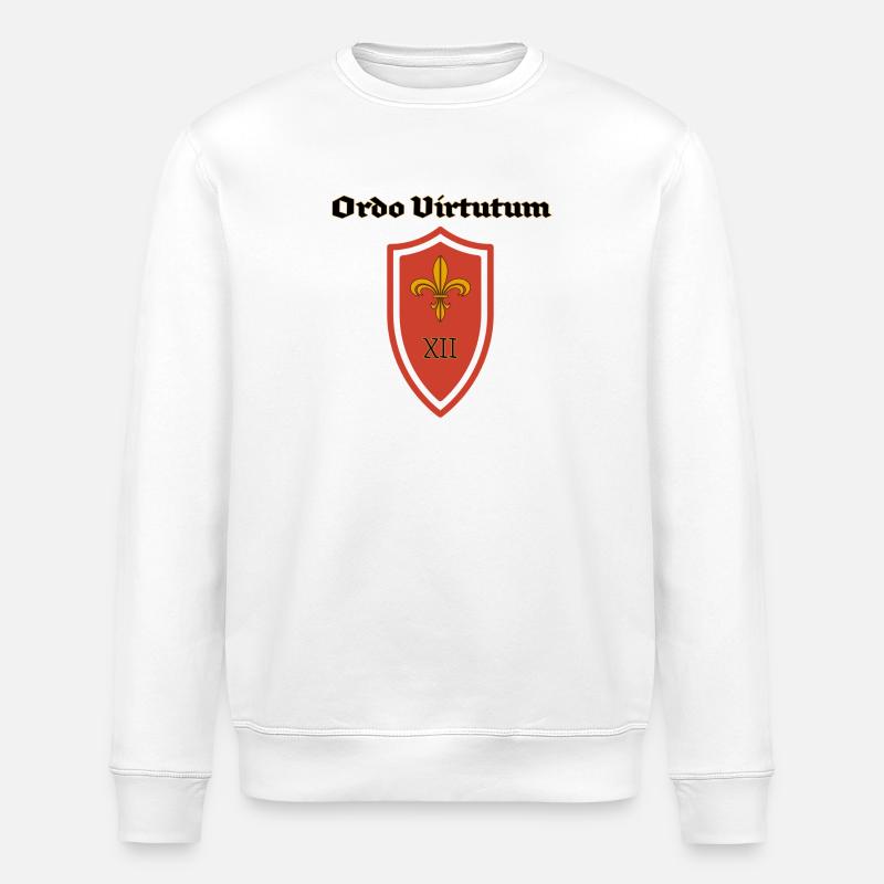 Ordo Virtutum Schild XII - Stanley/Stella Unisex Bio-Sweatshirt ROLLER - Weiß