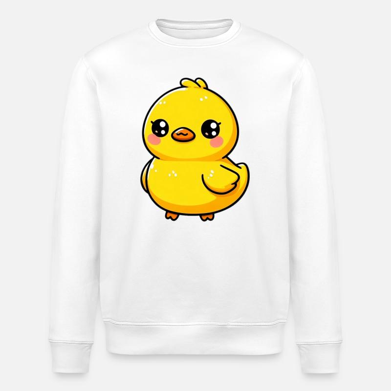 Duckling Duck Duck Duck - Stanley/Stella ROLLER Unisex Organic Sweatshirt - white