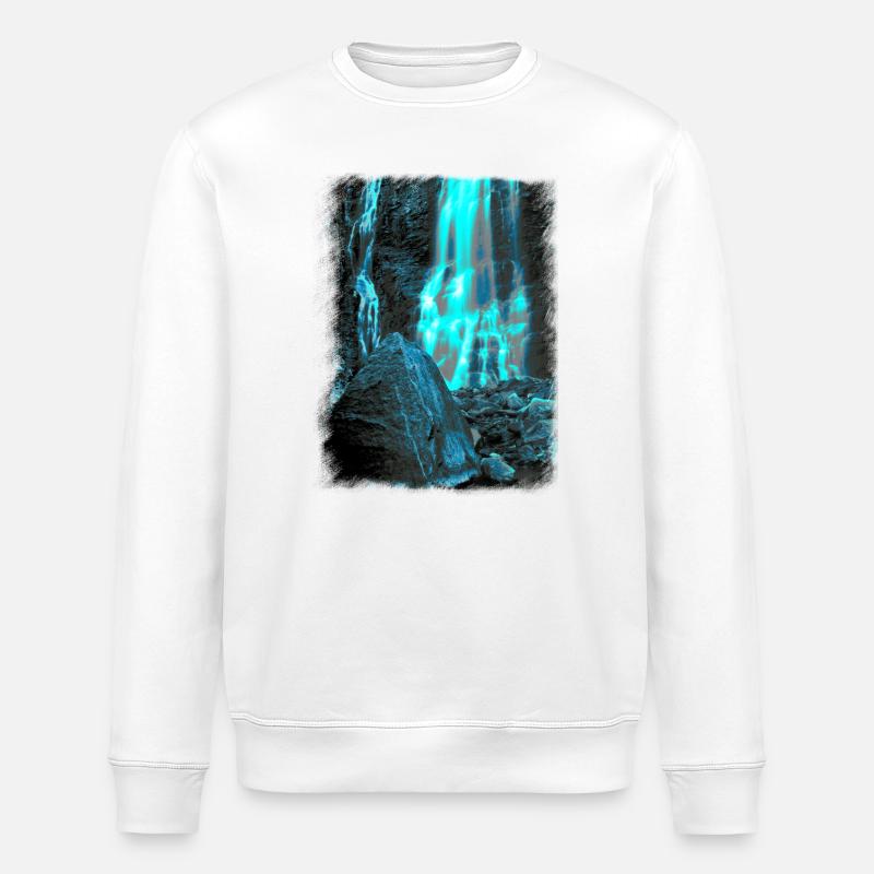 Cascade Rocheuse - Sweat bio ROLLER Stanley/Stella Unisexe - blanc