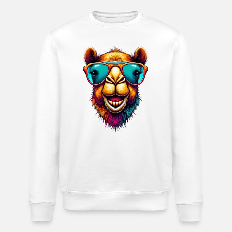 Camel - Stanley/Stella ROLLER Unisex Organic Sweatshirt - white