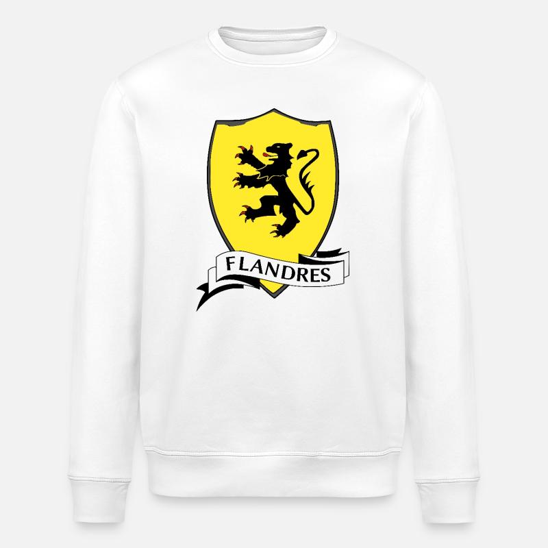 Flanders - Stanley/Stella ROLLER Unisex Organic Sweatshirt - white