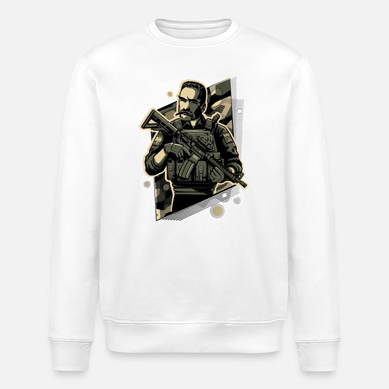 Marshall - Stanley/Stella Unisex Bio-Sweatshirt ROLLER - Weiß