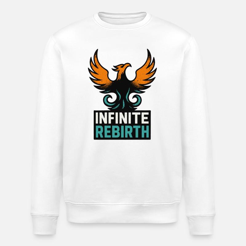 Infinite Rebirth – Phönix - Stanley/Stella Unisex Bio-Sweatshirt ROLLER - Weiß
