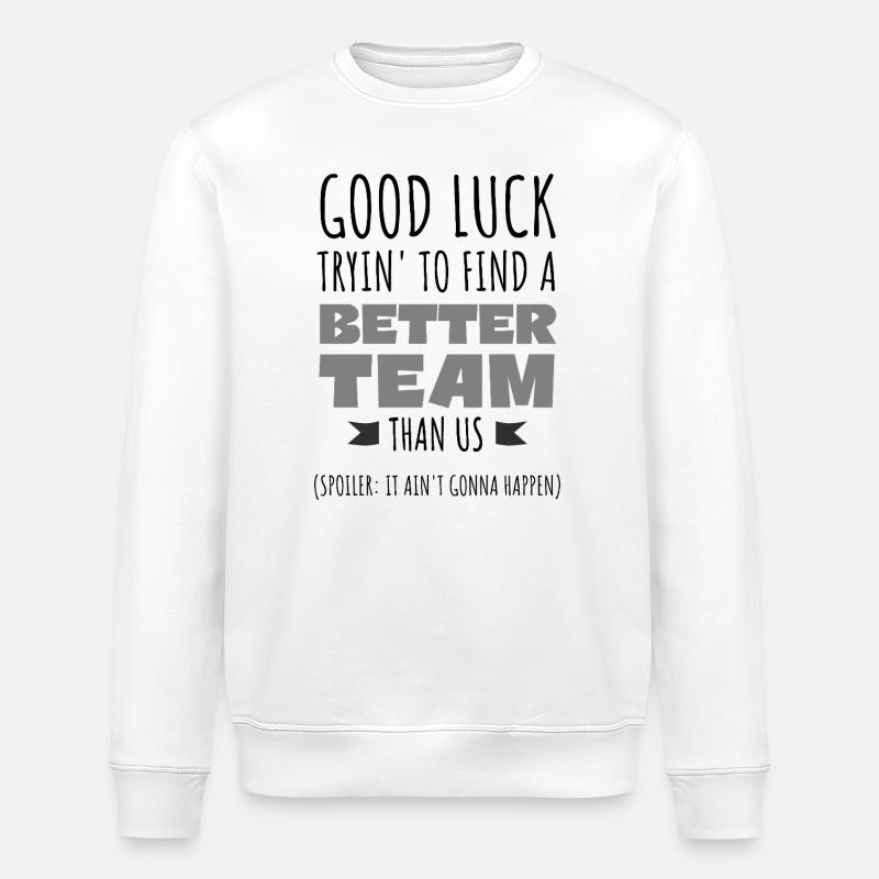 Travail d’équipe motivant - Sweat bio ROLLER Stanley/Stella Unisexe - blanc