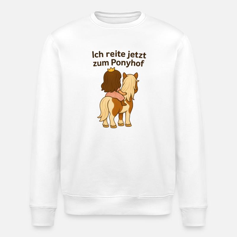 Ponyhof - Stanley/Stella Unisex Bio-Sweatshirt ROLLER - Weiß