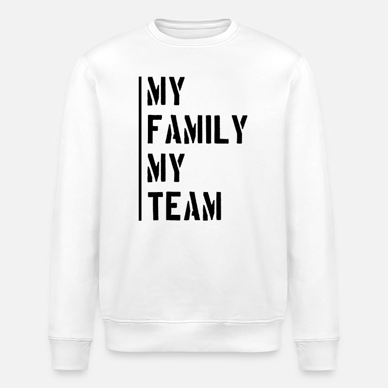 Dicton de l’équipe familiale - Sweat bio ROLLER Stanley/Stella Unisexe - blanc