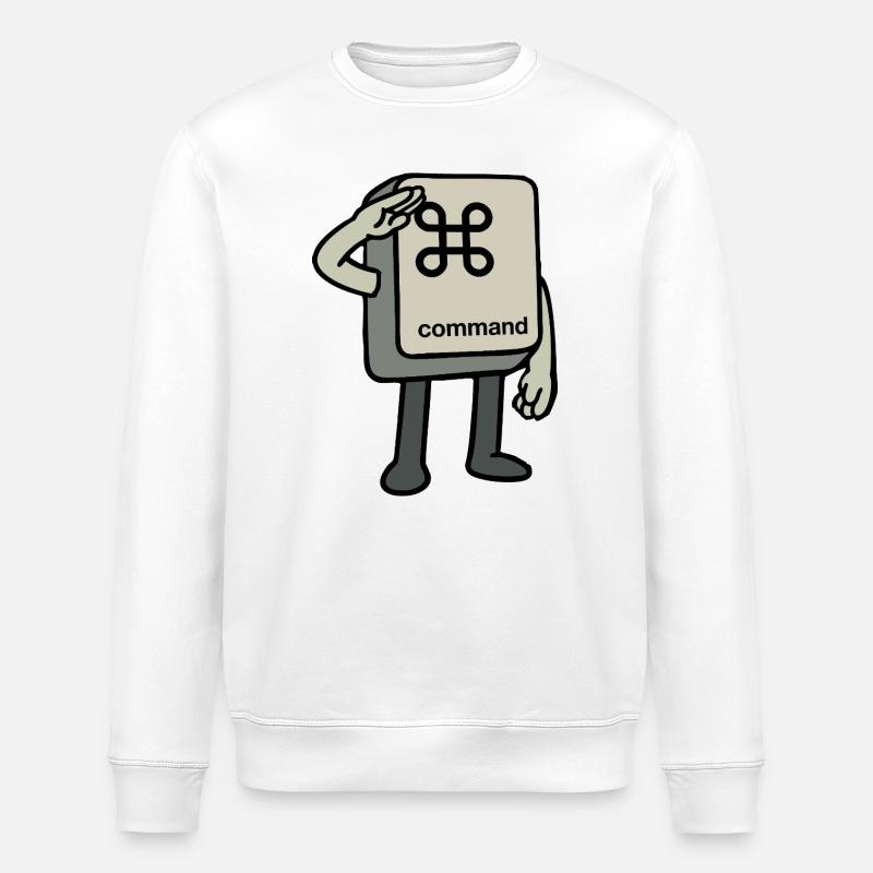 Clé de commande - Sweat bio ROLLER Stanley/Stella Unisexe - blanc