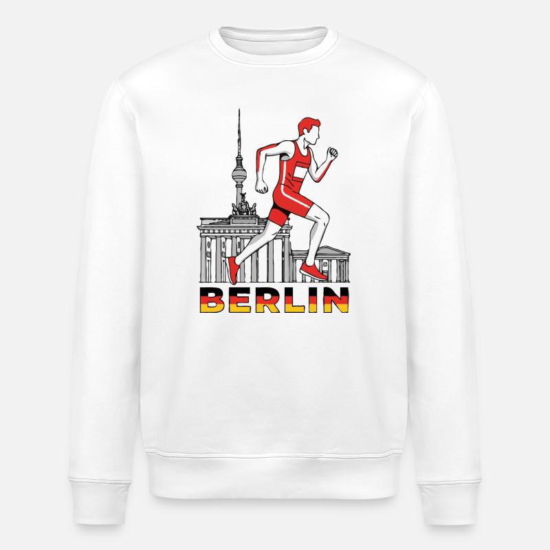 Berlin Runner - Sweat bio ROLLER Stanley/Stella Unisexe - blanc