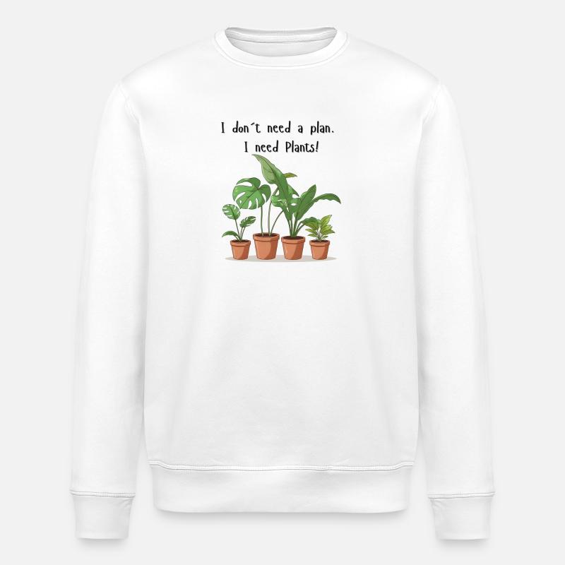 Plant Plans - Stanley/Stella Unisex Bio-Sweatshirt ROLLER - Weiß