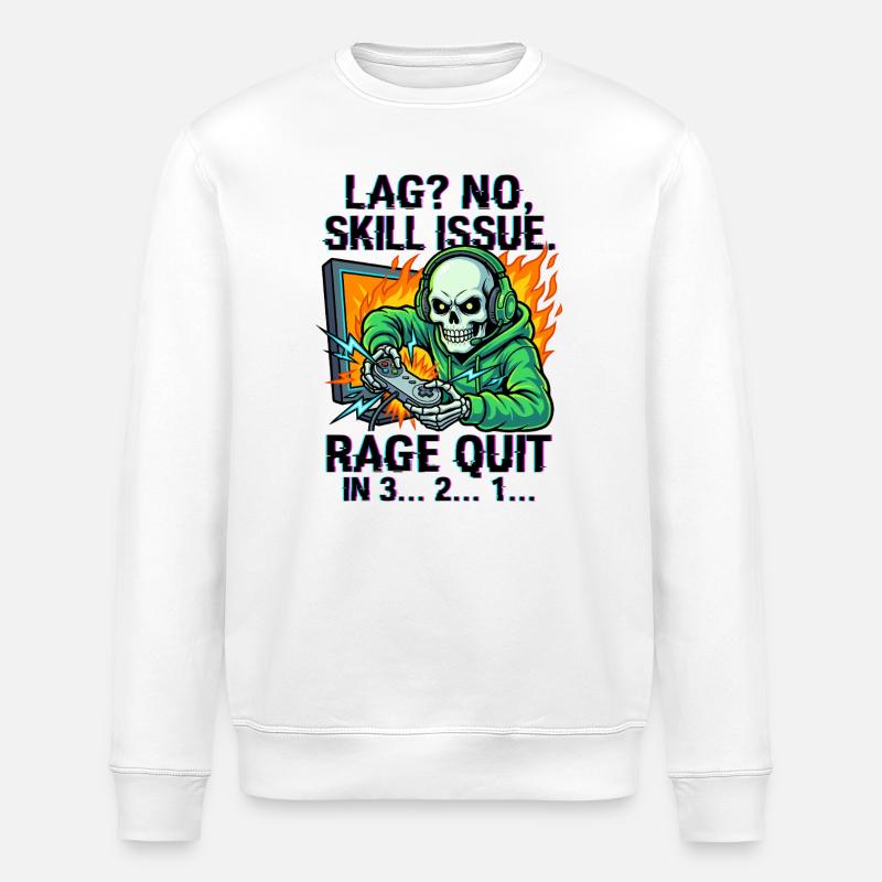 Était? Non, question de compétence. - Sweat bio ROLLER Stanley/Stella Unisexe - blanc