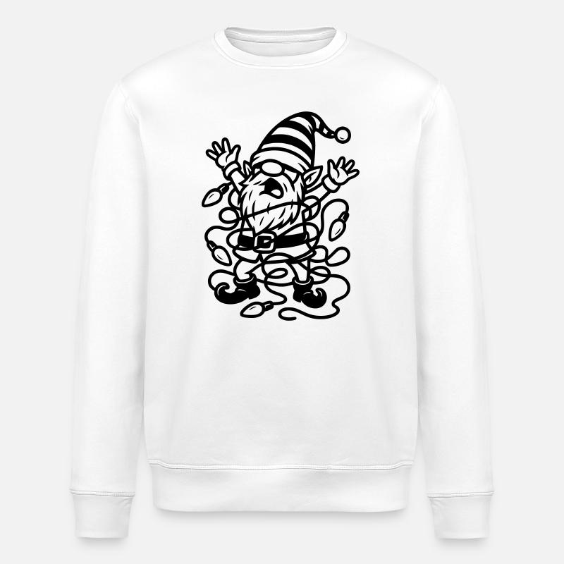 Imp String Lights - Stanley/Stella ROLLER Unisex Organic Sweatshirt - white