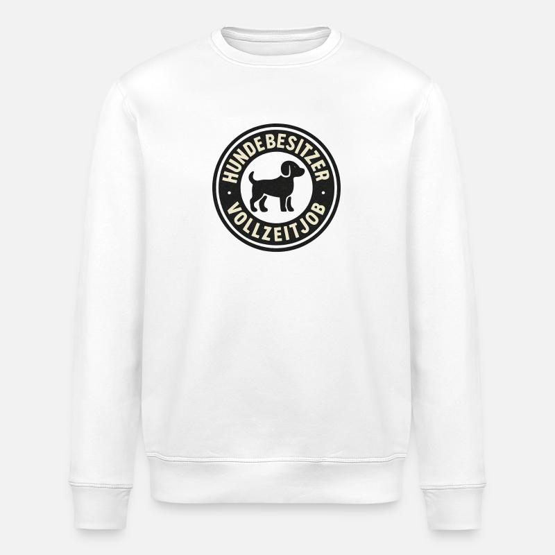 Hundebesitzer Vollzeitjob - Stanley/Stella Unisex Bio-Sweatshirt ROLLER - Weiß