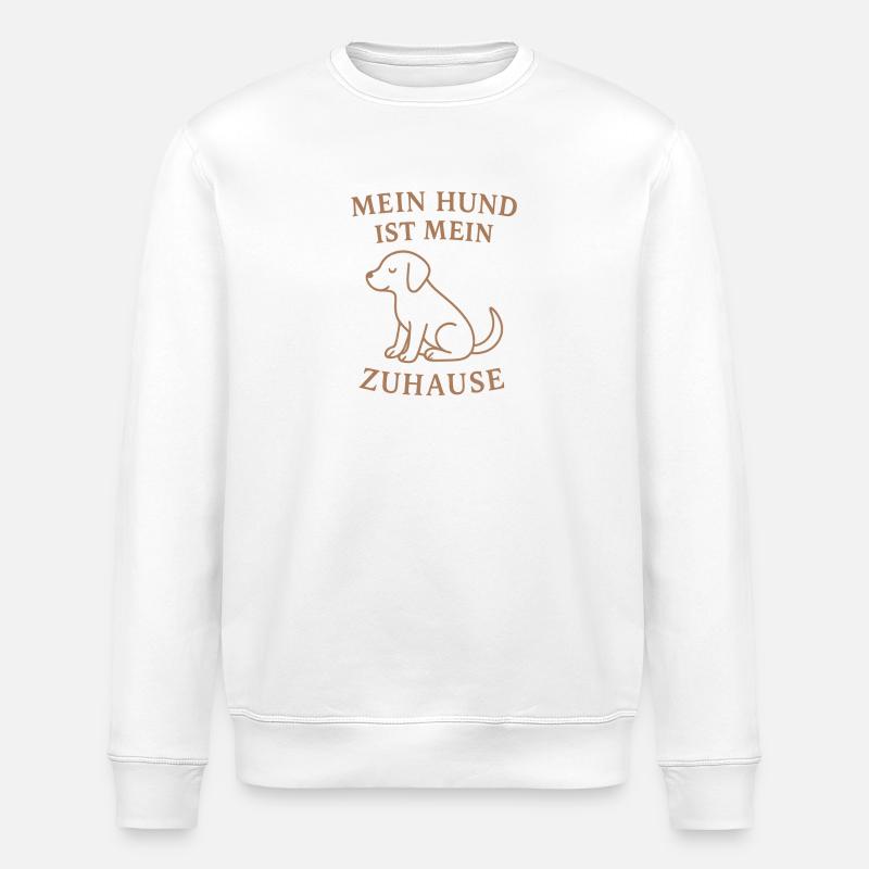 Mon chien est ma maison - Sweat bio ROLLER Stanley/Stella Unisexe - blanc