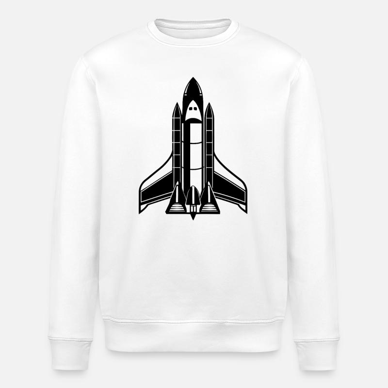 Navette spatiale - Sweat bio ROLLER Stanley/Stella Unisexe - blanc