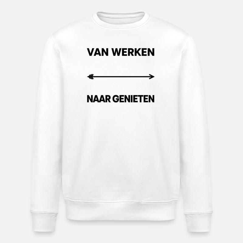 From working to enjoying - Stanley/Stella ROLLER Unisex Organic Sweatshirt - white