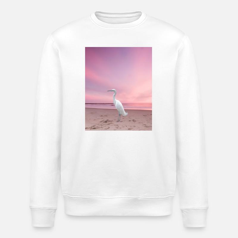 La star "Le flamant blanc" - Sweat bio ROLLER Stanley/Stella Unisexe - blanc