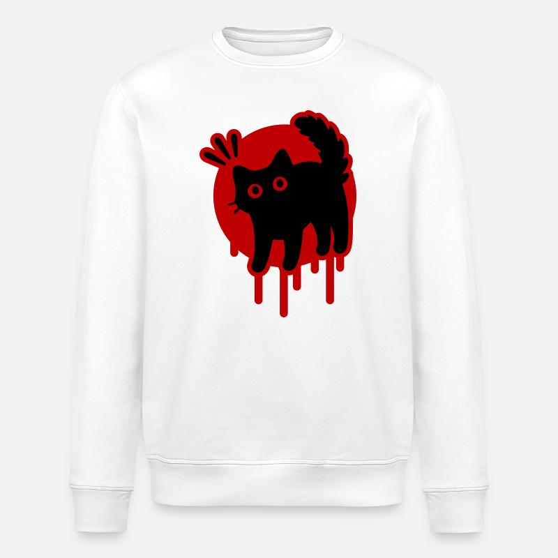 Cat Cat - Stanley/Stella ROLLER Unisex Organic Sweatshirt - white