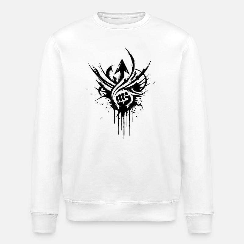 NoxstyllT3 - Stanley/Stella Unisex Bio-Sweatshirt ROLLER - Weiß