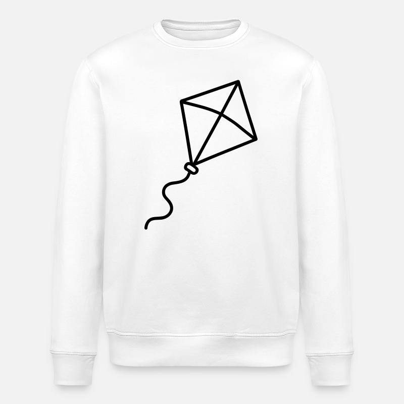 cerf volant - Sweat bio ROLLER Stanley/Stella Unisexe - blanc