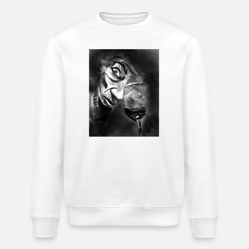 Monochrome Mirage-Glas und Blick - Stanley/Stella Unisex Bio-Sweatshirt ROLLER - Weiß